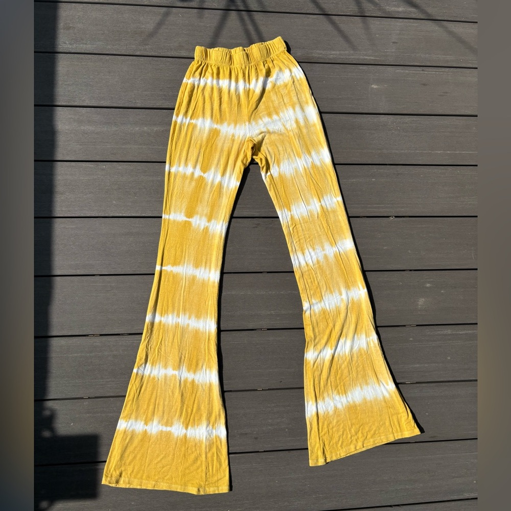 Billabong Sunburst Wave Yellow Flare Pants